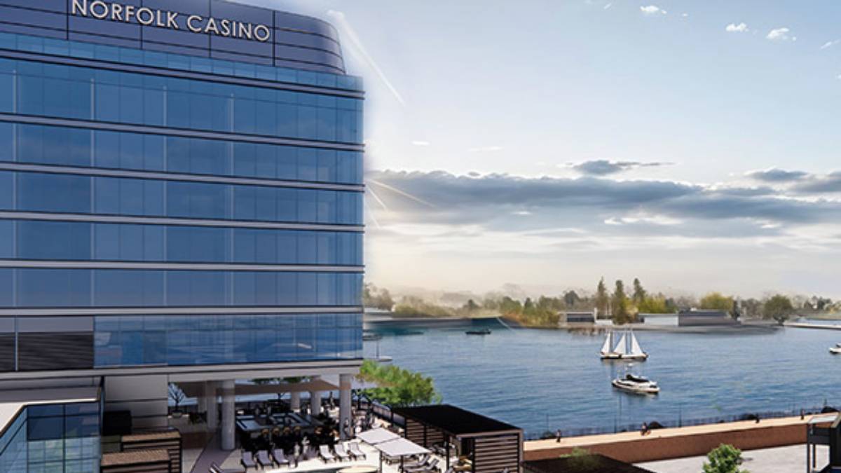Located beside the permanent resort site, The Interim Norfolk Casino will have more than 130 slot machines on a single-level gaming floor and some food and beverages. Its initial hours will be from 10 a.m. to 2 a.m. daily.