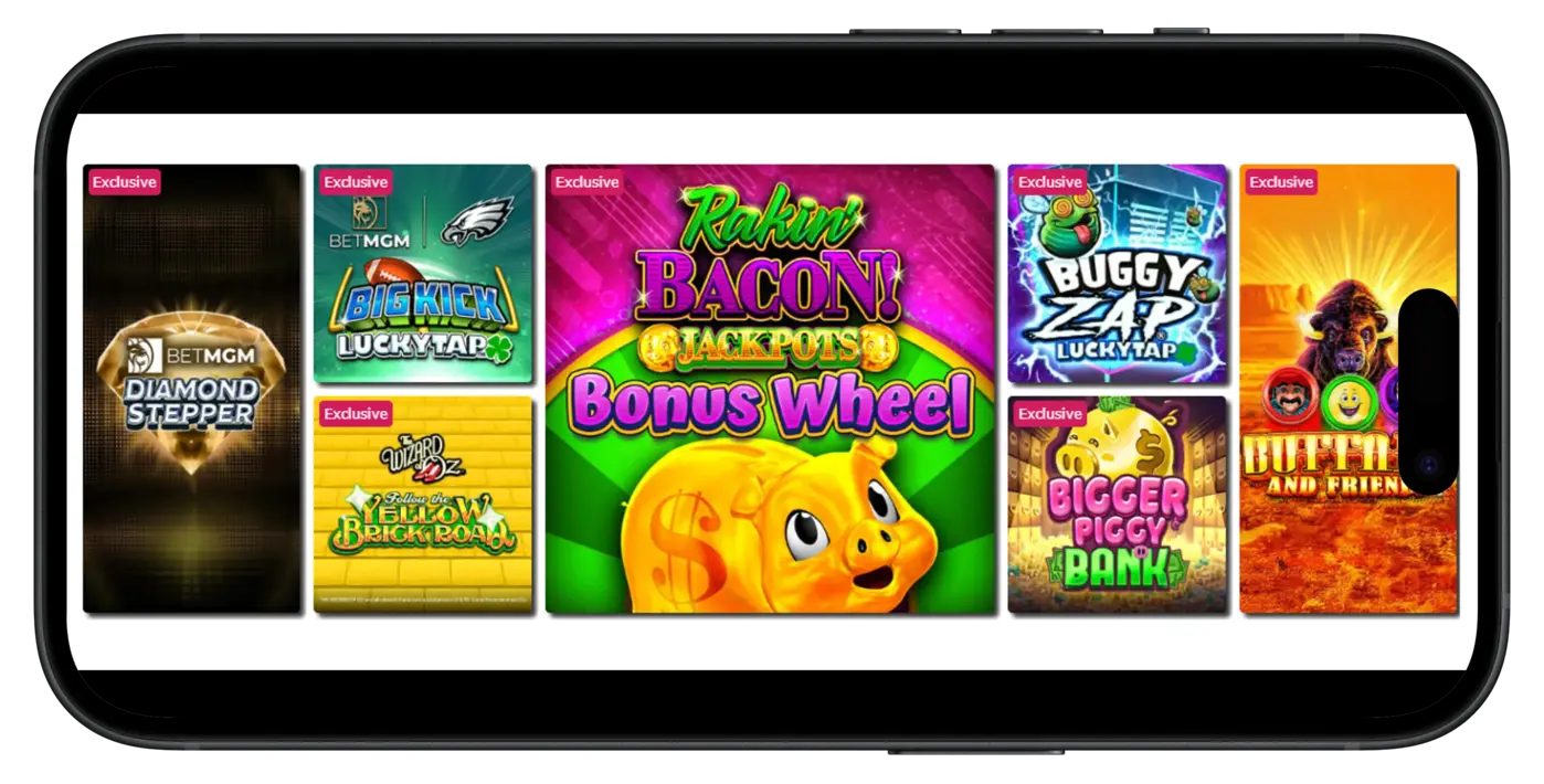 Real Money Slots - Rakin' Bacon Jackpots Bonus Wheel Slot