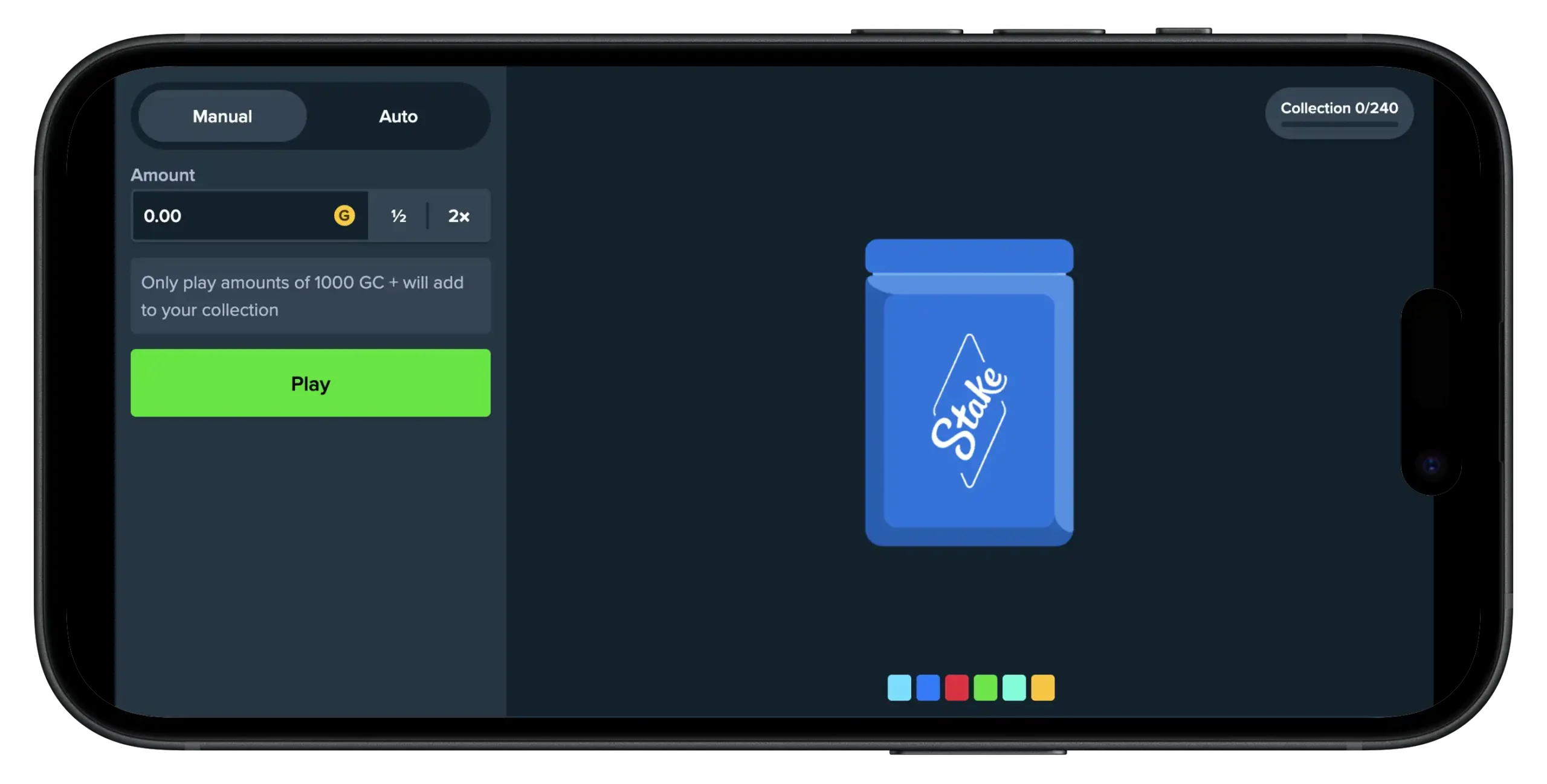 Stake Packs on Stake.us mobile.