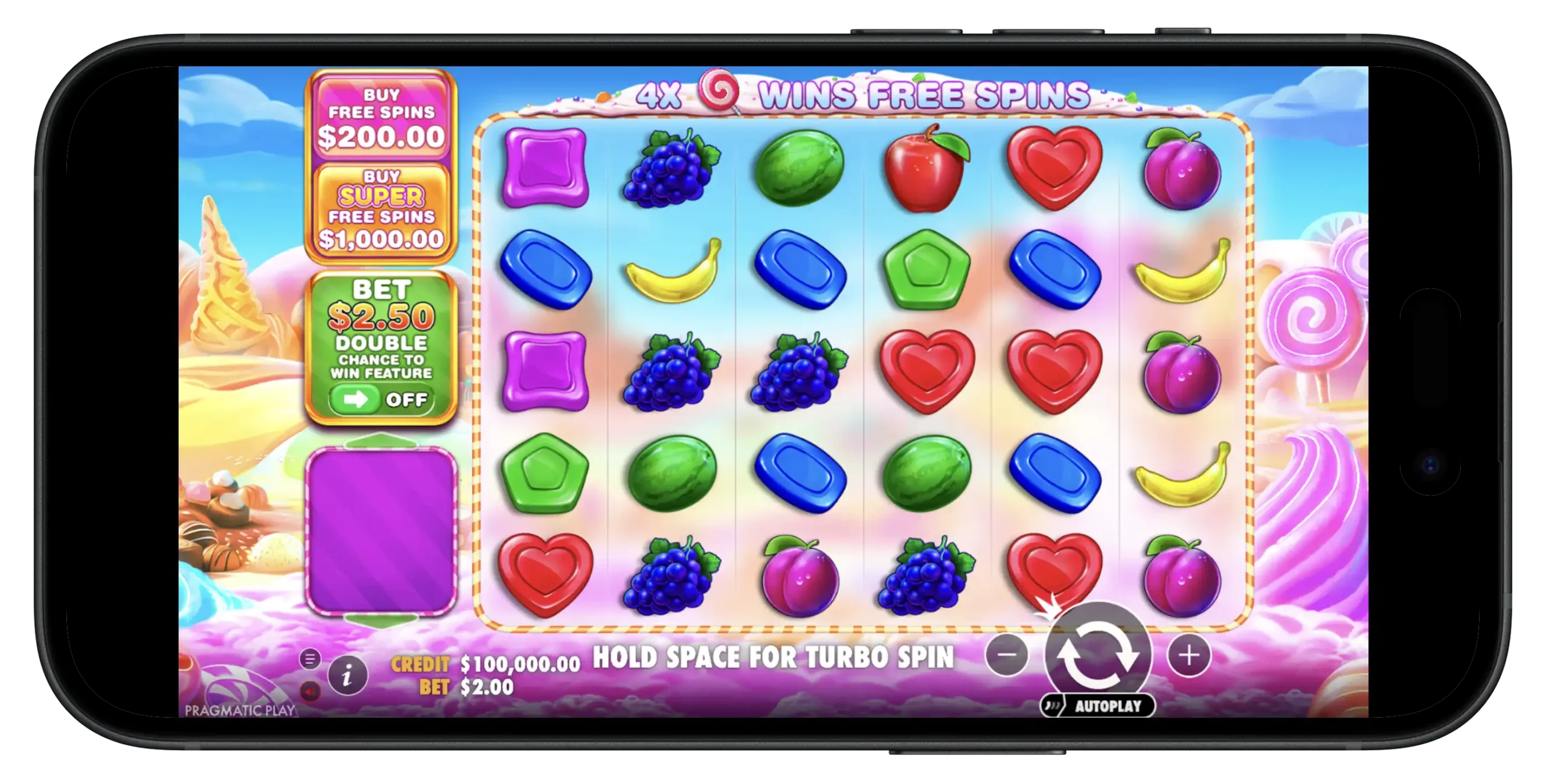 Sweet Bonanza 1000 slot on Stake.us.