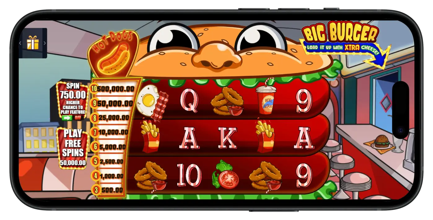 Stake.us Casino - Big Burger Load It Up With Xtra Cheese