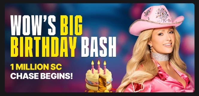 WOW Vegas Casino Big Birthday Bash 