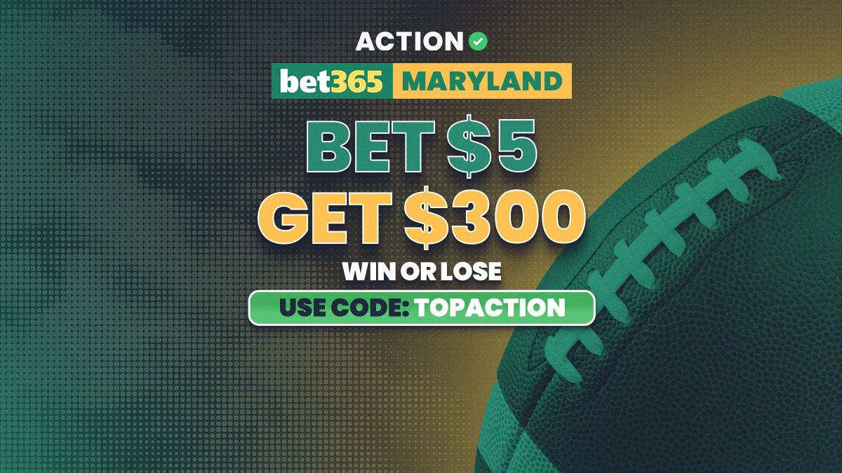 bet365 Maryland Bonus Code TOPACTION: Get $300 in Bonus Bets for MD Sportsbook Launch Today Image