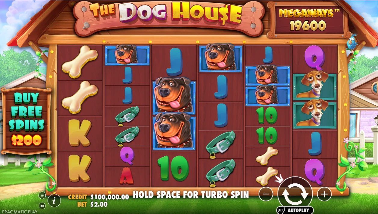 Dog House Megaways Social Casino Game