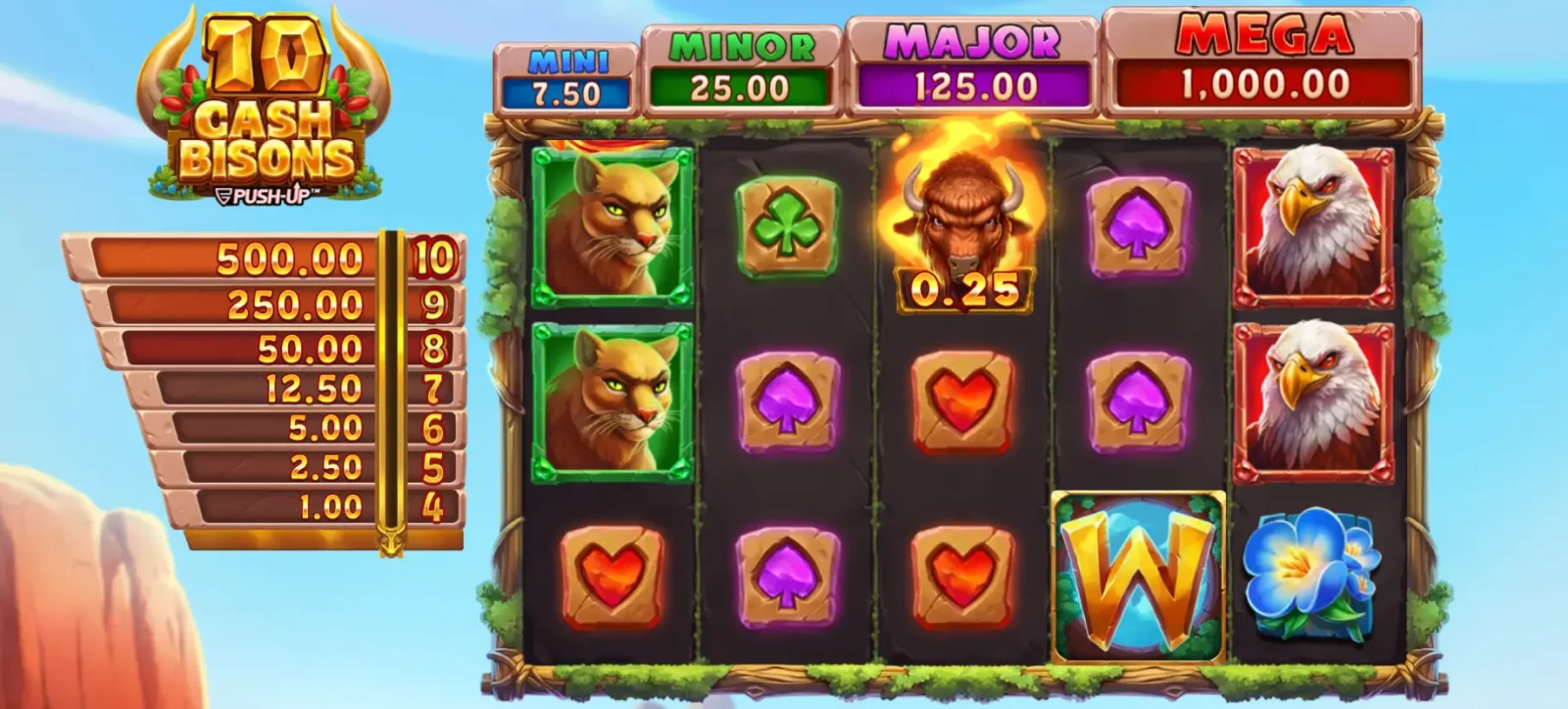 10 Cash Bisons best slots game