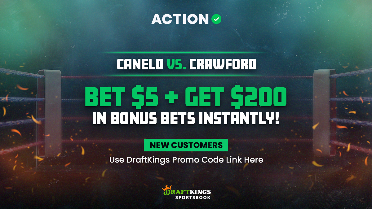 DraftKings Promo Code: Claim $200 Bet-and-Get Bonus for Crawford vs. Canelo, Any Event Image