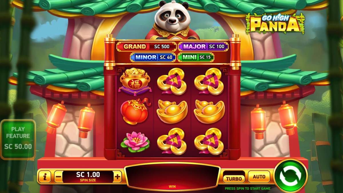 You can play Go High Panda on National Hug Day because pandas are so huggable and the game will take you on a journey through the serene beauty of the Asian landscape and this is where you will meet the charm of our beloved Panda companion. Embark on a thrilling journey across 3 reels and 3 rows, with 5 paylines that promise excitement at every spin.
