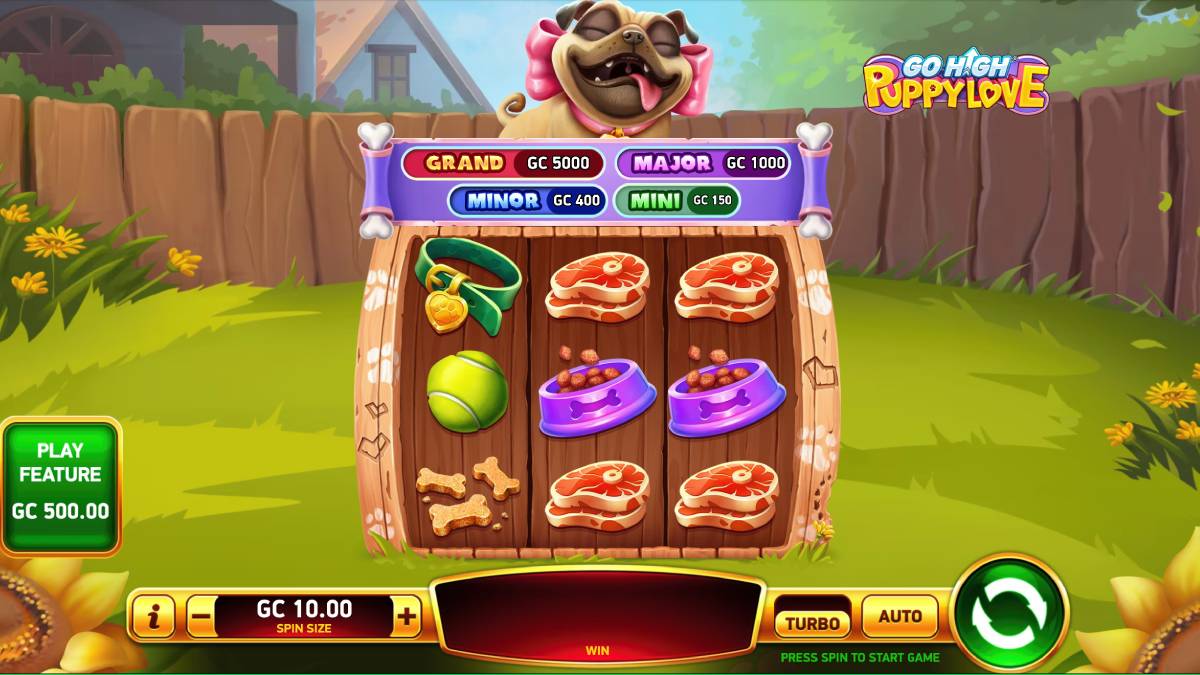 Go high puppy love is fun sweepstakes casino game and a great way to celebrate national hug day and who would not want to hug a pug if the opportunity presented itself.