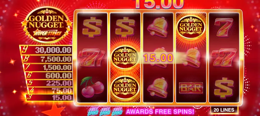 a look at the Golden Nugget Online Casino jackpot slot Hyper Strike