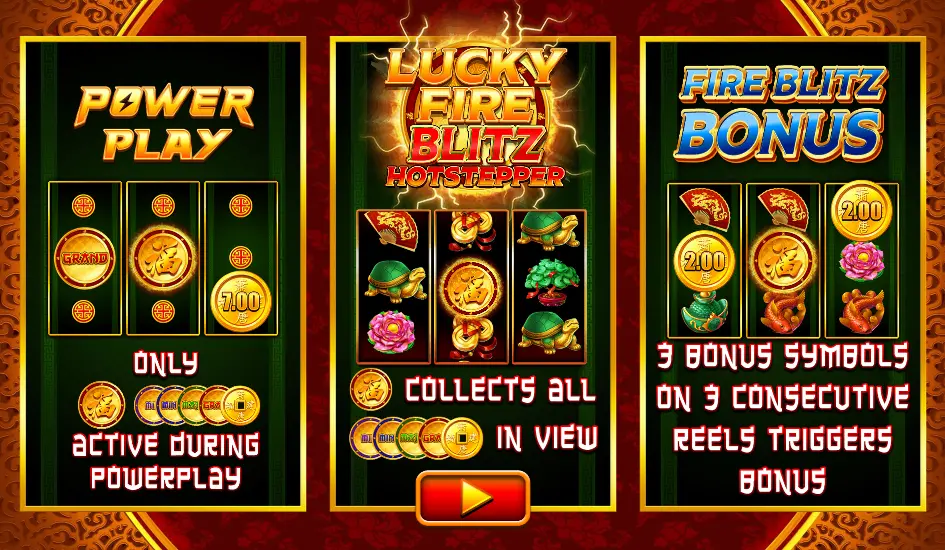 a look at the Golden Nugget Online Casino jackpot slot Lucky Fire Blitz Hotstepper