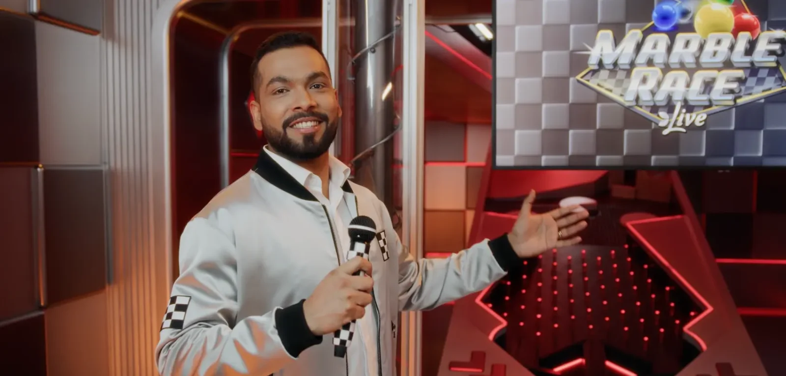 Marble Race Live, a live casino game at Stake.us Casino