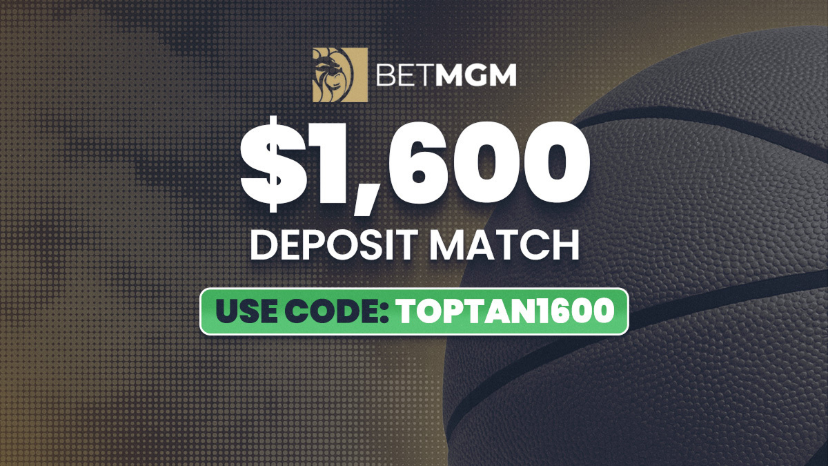 New BetMGM Bonus Code TOPTAN1600: Get Exclusive $1,600 Deposit Match for NFL, College Football, Any Sport Image