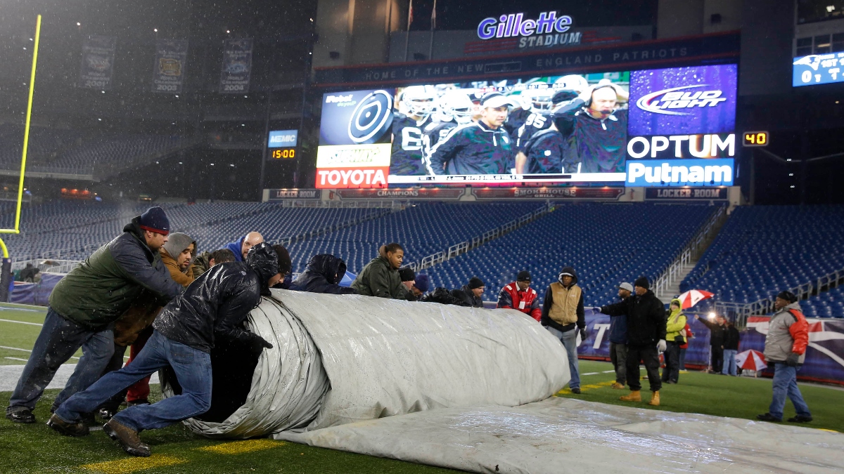 NFL Weather Report Includes Rain for Raiders vs Patriots, Panthers vs Jaguars on Sunday article feature image