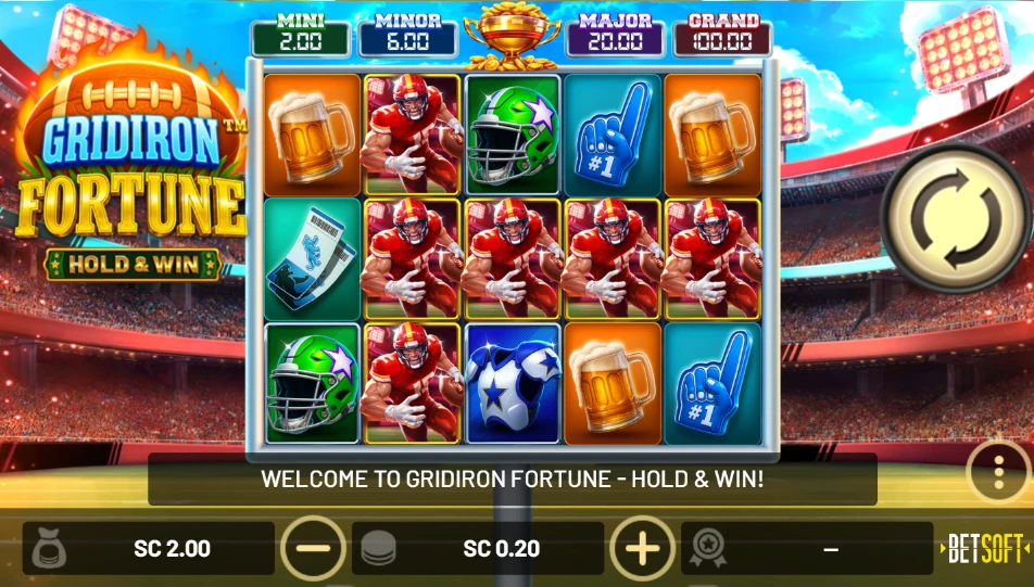 Gridiron Fortune: Hold & Win