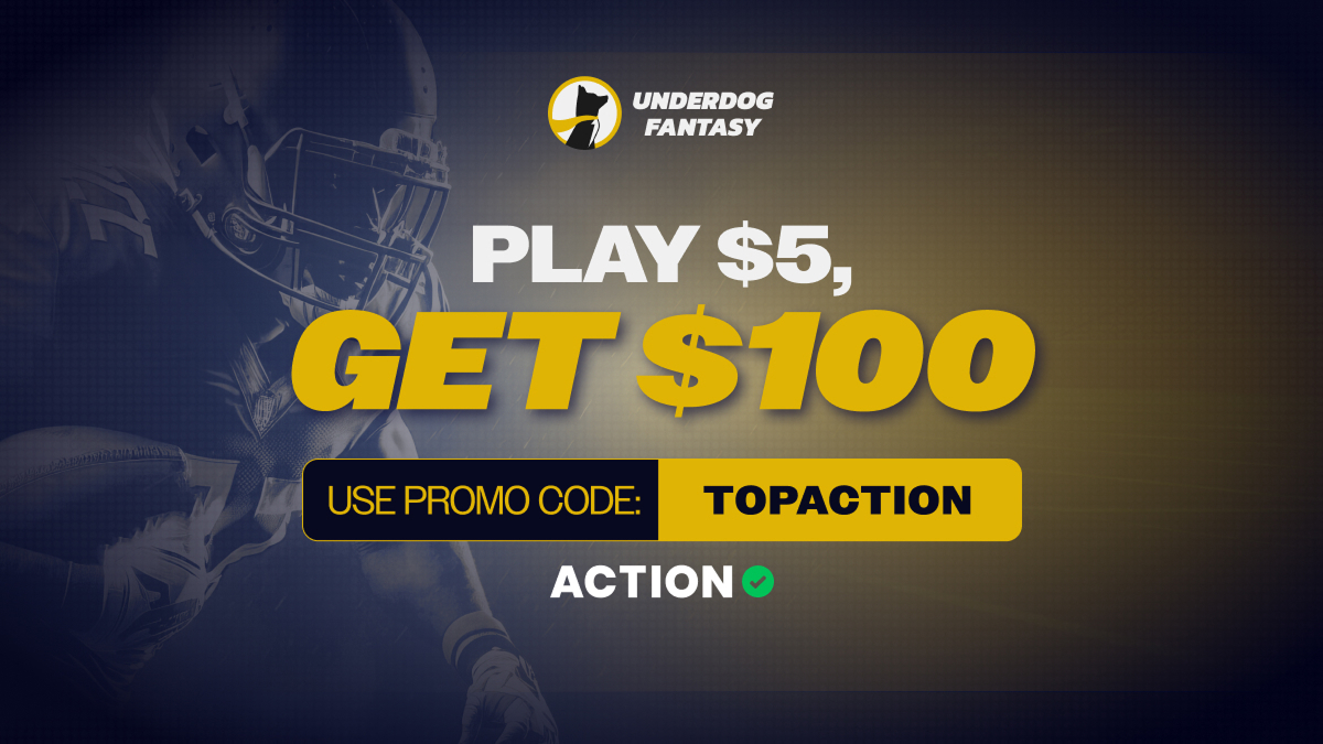 New Underdog Promo Code TOPACTION Unlocks $100 College Football Bonus Cash for Any Game Today article feature image