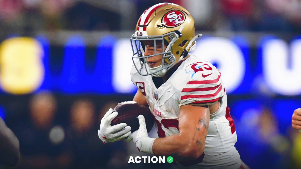 Falcons vs 49ers Player Props for Christian McCaffrey, George Kittle, Bijan Robinson, More article feature image