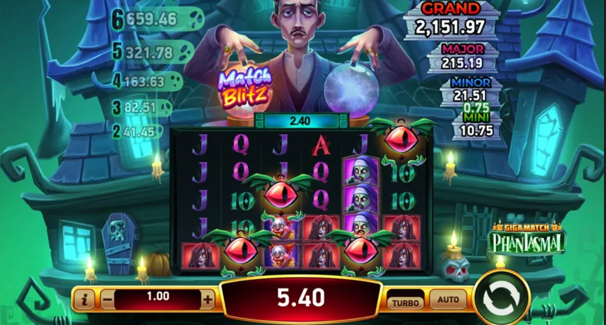 Giga Match Phantasmal a McLuck Casino Jackpot Slot.