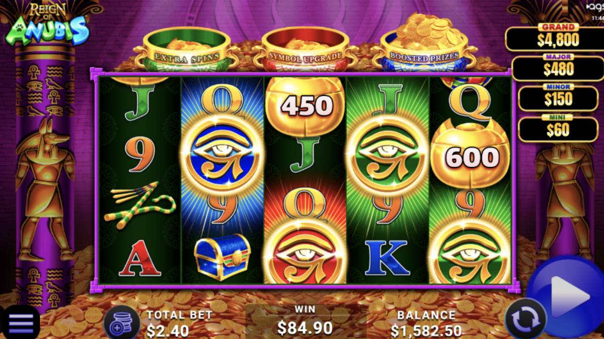 Part of AGS’ popular Triple Coin Treasures series, Kingdom of Horus and Reign of Anubis transport players to the heart of ancient Egypt, where myth and treasure intertwine. The titles feature a 3×5 reel layout with 40 paylines and are packed with engaging mechanics like Scarab Prizes, Wild Coins and Pot Bonuses that trigger special rounds. Players can unlock Extra Spins, benefit from Symbol Upgrades and enjoy Boosted Prizes with credit multipliers for enhanced payout potential.