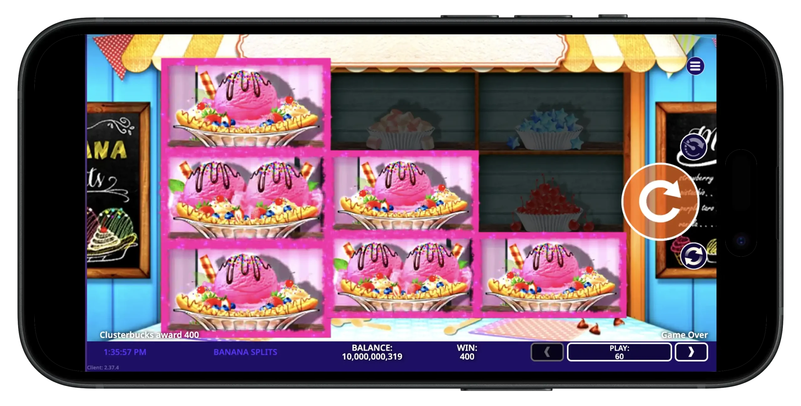 Banana Splits at High 5 Social Casino