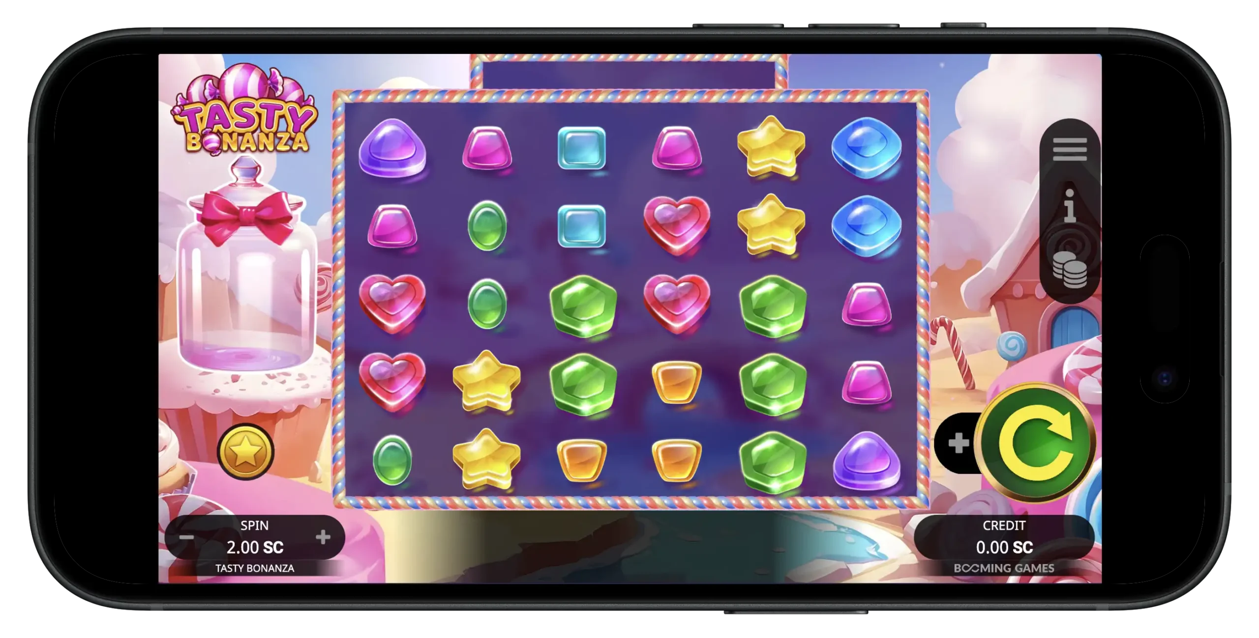 Tasty Bonanza slot game at Chanced Social Casino