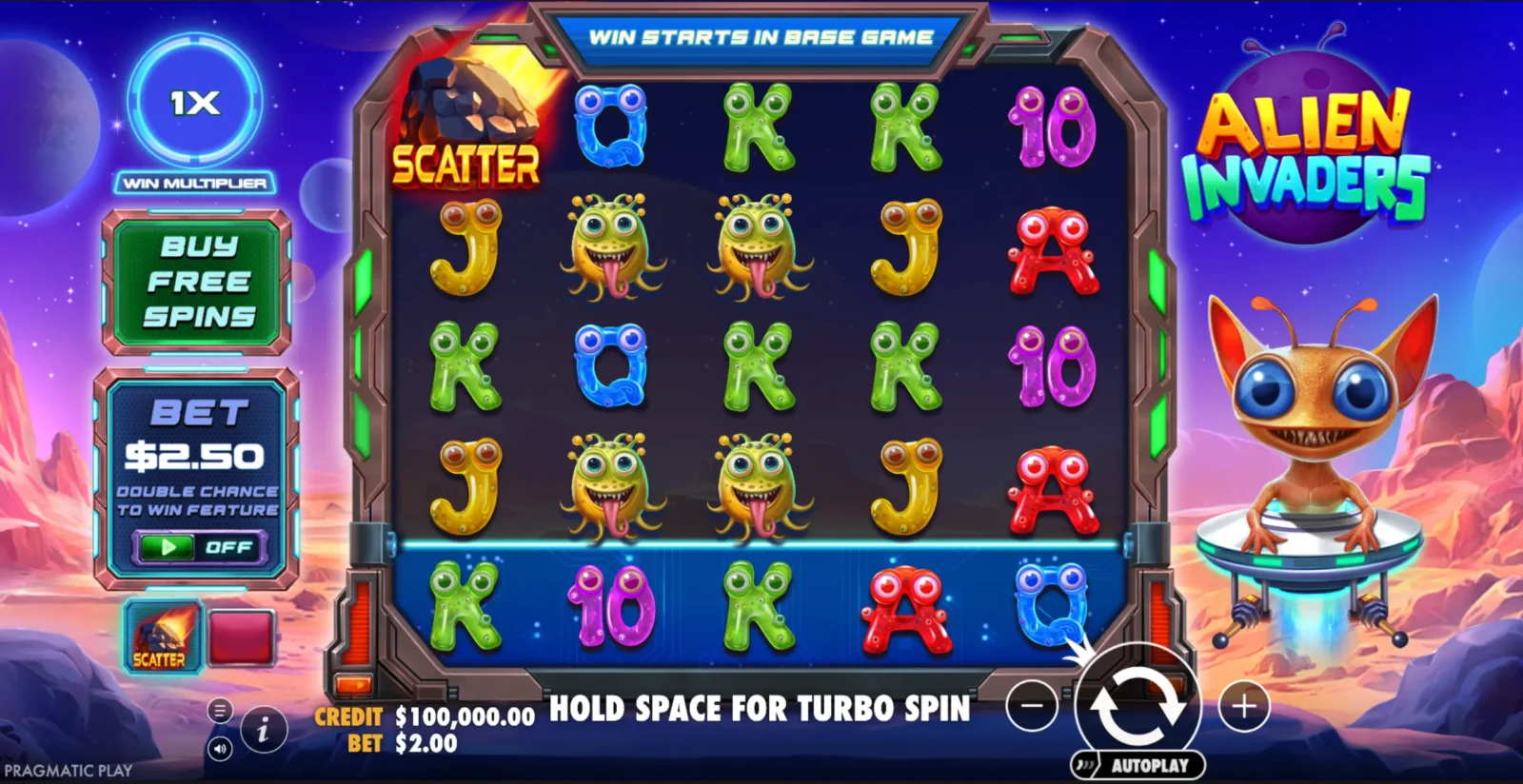 Alien Invaders Sweeps Slots at Stake.us Casino