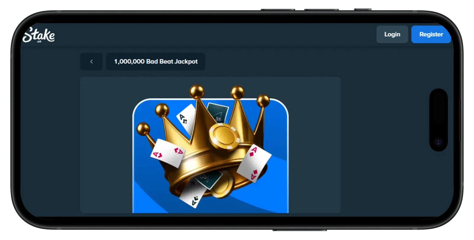 Stake.us Casino Bad Beat Jackpot