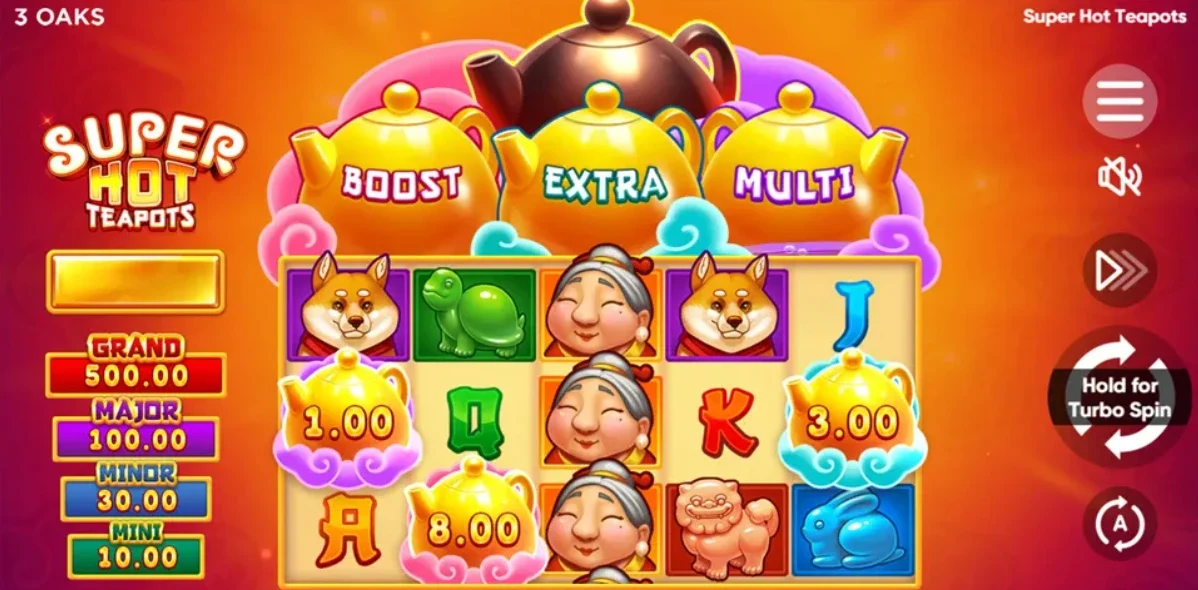 Super Hot Teapots a McLuck Casino Jackpot Slot.