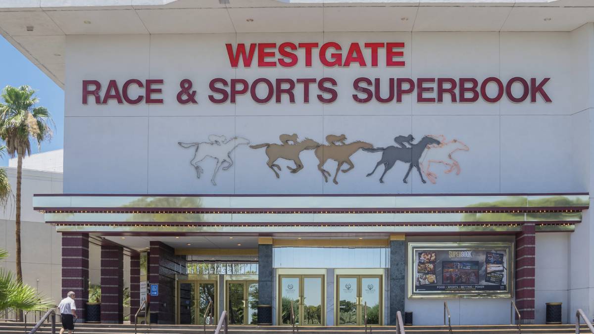 The famous and massive SuperBook retail sportsbook in Las Vegas is located at the Westgate Las Vegas Resort & Casino.