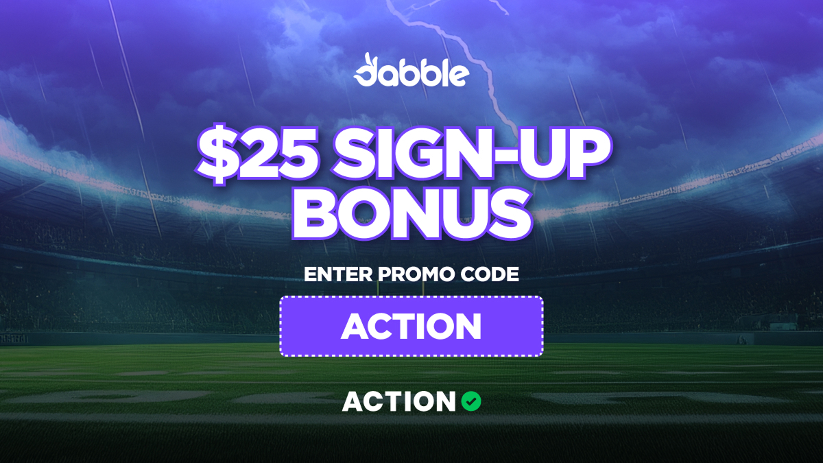 Dabble Fantasy Promo Code ACTION: Pocket $25 Bonus Now to Make CFB and NFL Picks article feature image