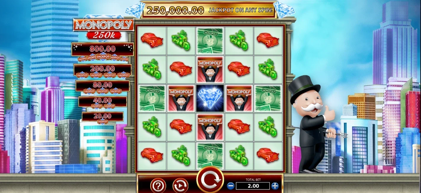 Play Monopoly 250K today at DraftKings Casino.