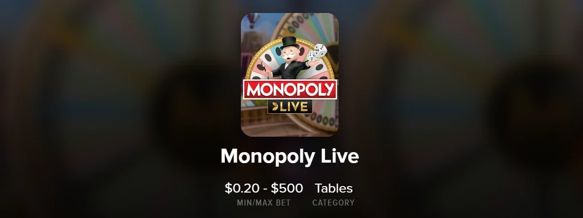 Monopoly Live with FanDuel Casino