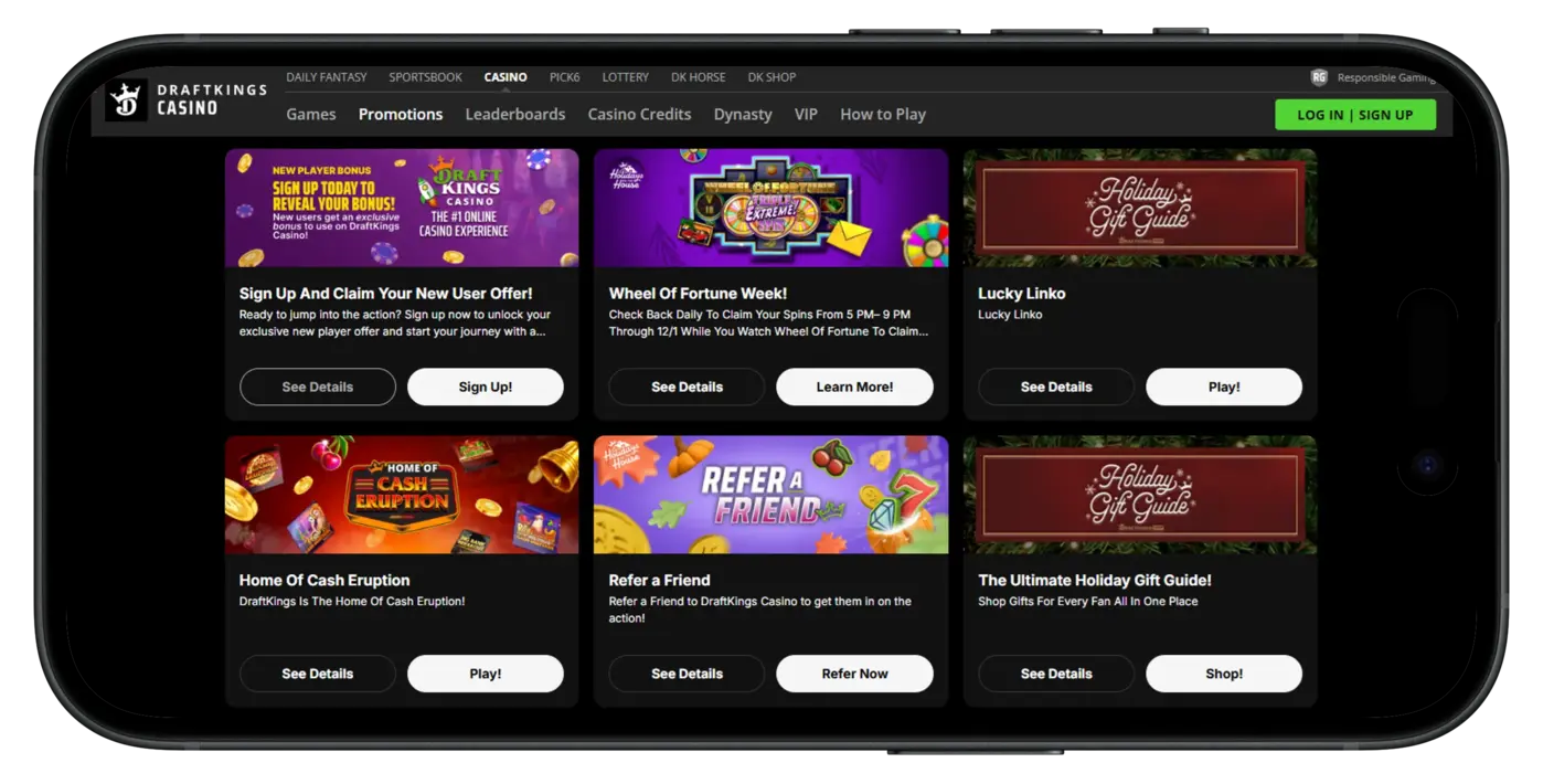 DraftKings Casino Thanksgiving Weekend Bonus
