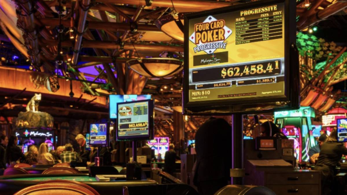 Four Card Poker is a casino table game that is a poker variant where players compete against the dealer to see who can make the best four-card hand.