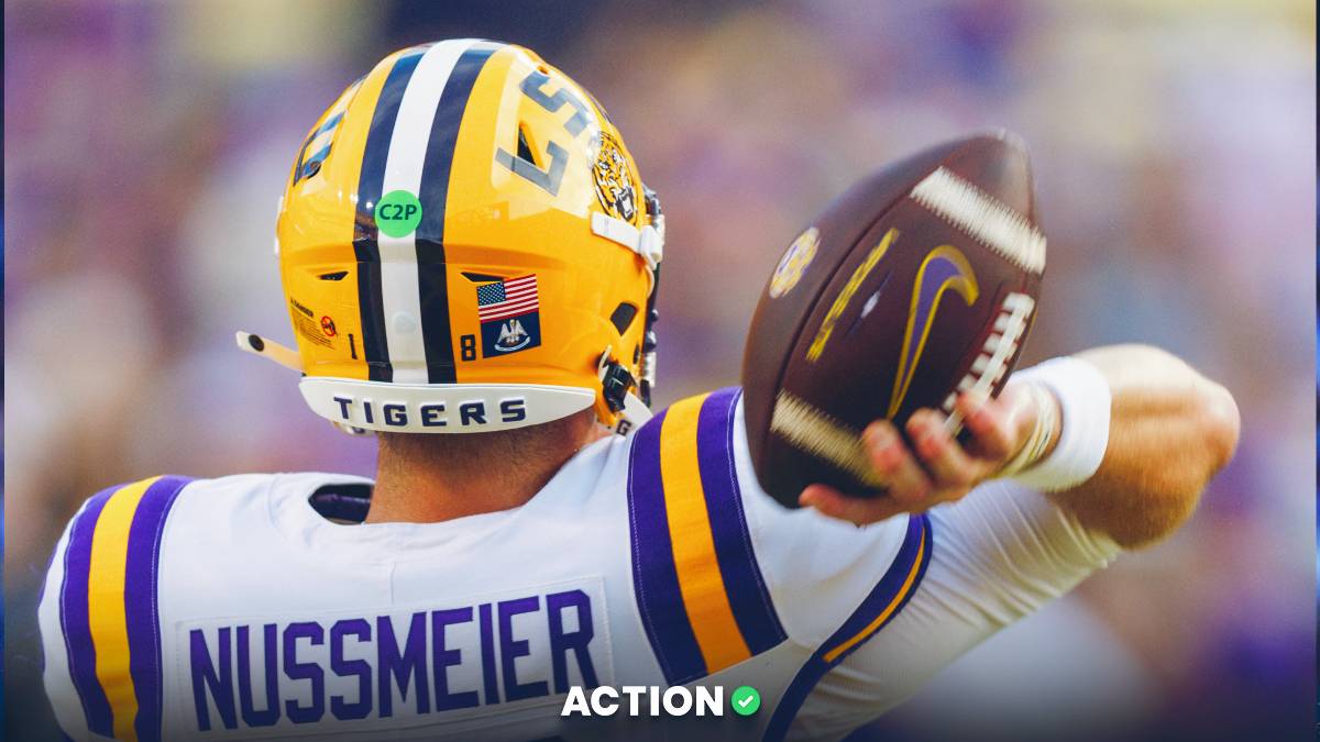 College Football Best Bets: Our Saturday Night Picks for Alabama vs. LSU, Virginia vs. Wake Forest, More article feature image