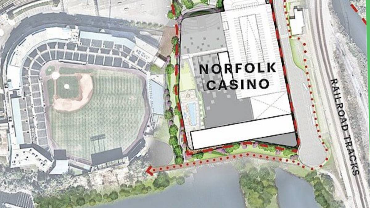 The new Norfolk Casino will be built by Harbor Park, the baseball stadium located next to the future HeadWaters Resort & Casino in Norfolk, Virginia