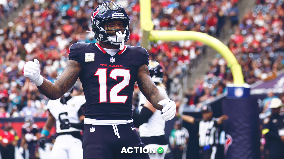 Nico Collins Props: Receptions Over/Under Pick