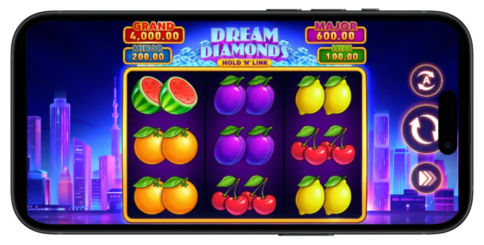 Dream Diamonds Hold 'N' Link at NoLimitCoins Casino