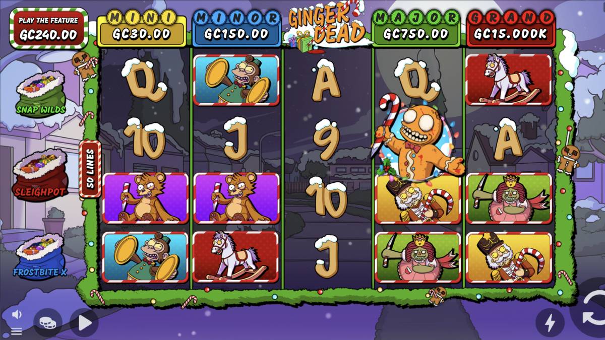 On gingerbread house day a fun sweepstakes or social casino game that you can play is called Gingerdead, which includes multiple combinable free spins features, each offering unique modifiers and multipliers for increased winning potential.
