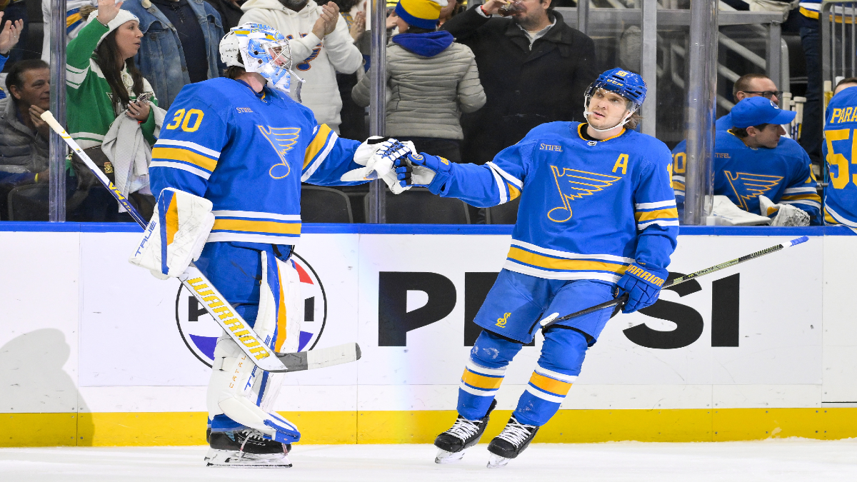 St. Louis Blues Betting Odds, Missouri Sportsbook Promos, Schedule, Game Info vs. Blackhawks on Hulu, ESPN+ article feature image
