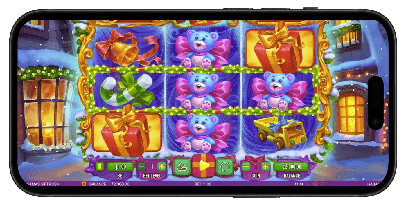 Real Money Slots - Christmas Gift Rush