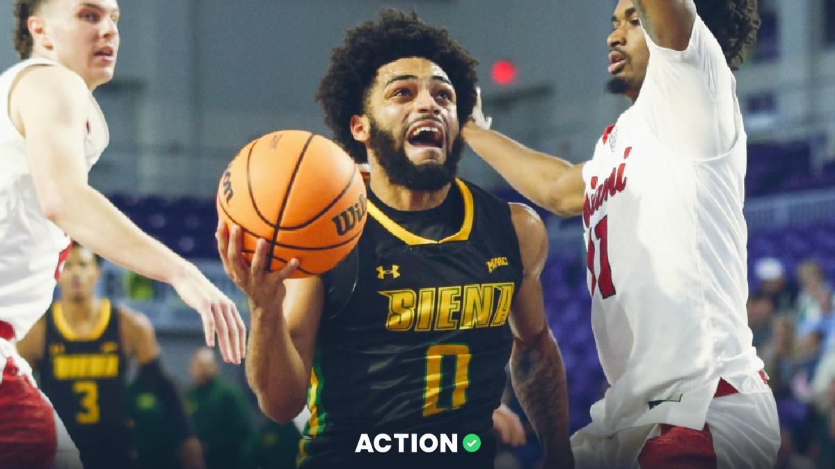 College Basketball Picks Tonight: Sharps, Projections Pick Siena vs Vermont article feature image