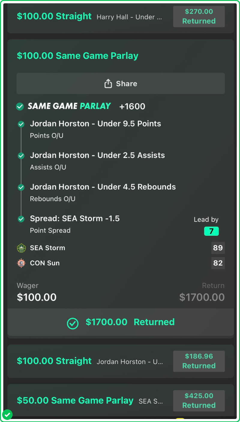 wnba same game parlay example