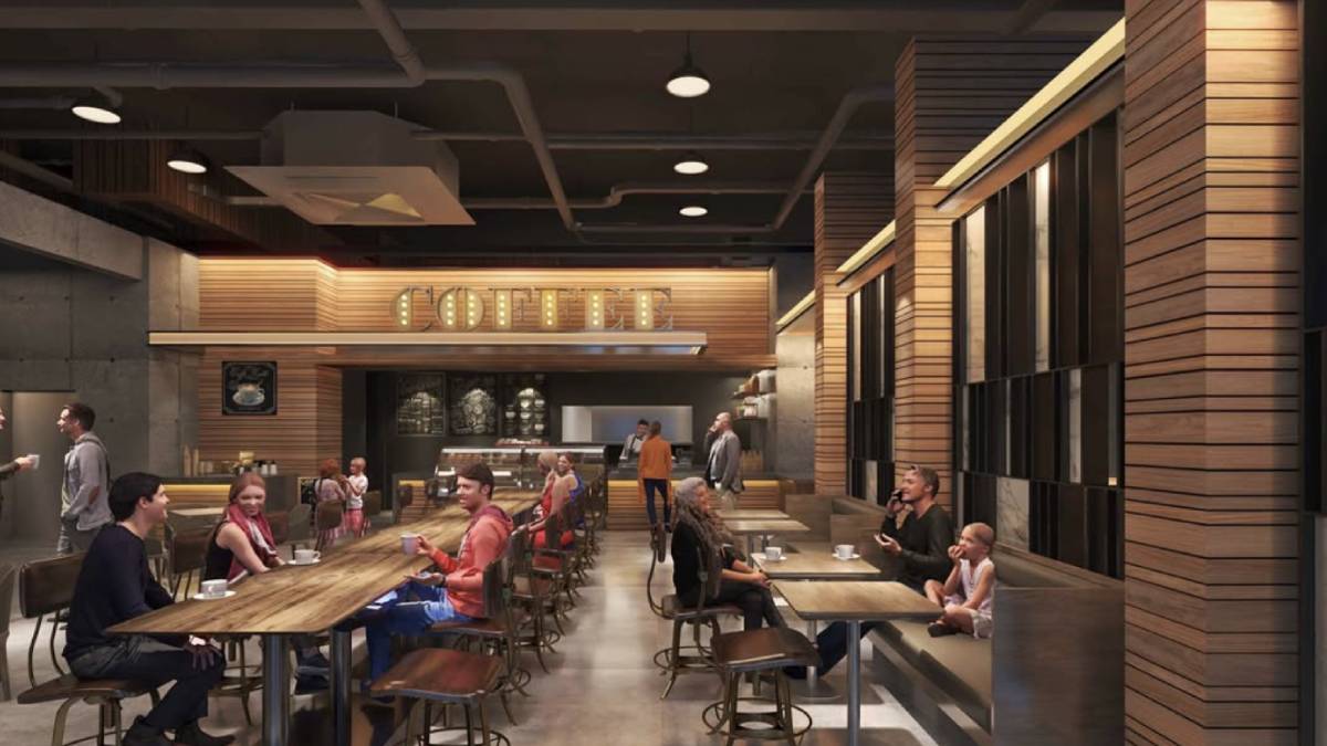 A rendering shows the interior of the new Bally's Marquette casino which is going to replace one of the most iconic casinos in Iowa, the Casino Queen Marquette.