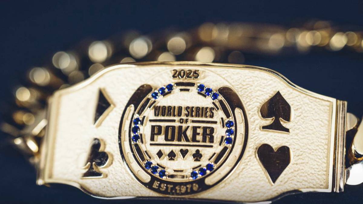 Image of the World Series of Poker bracelet, symbolizing the iconic event and highlighting concerns as players worry that new gambling winnings tax may lead many professionals to skip tournaments.