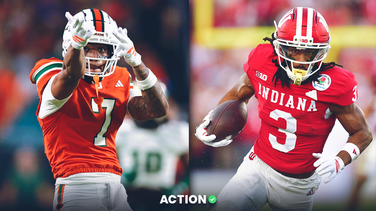Indiana vs. Miami Anytime TD Picks: National Championship Touchdown Props for CJ Daniels, Omar Cooper Jr.