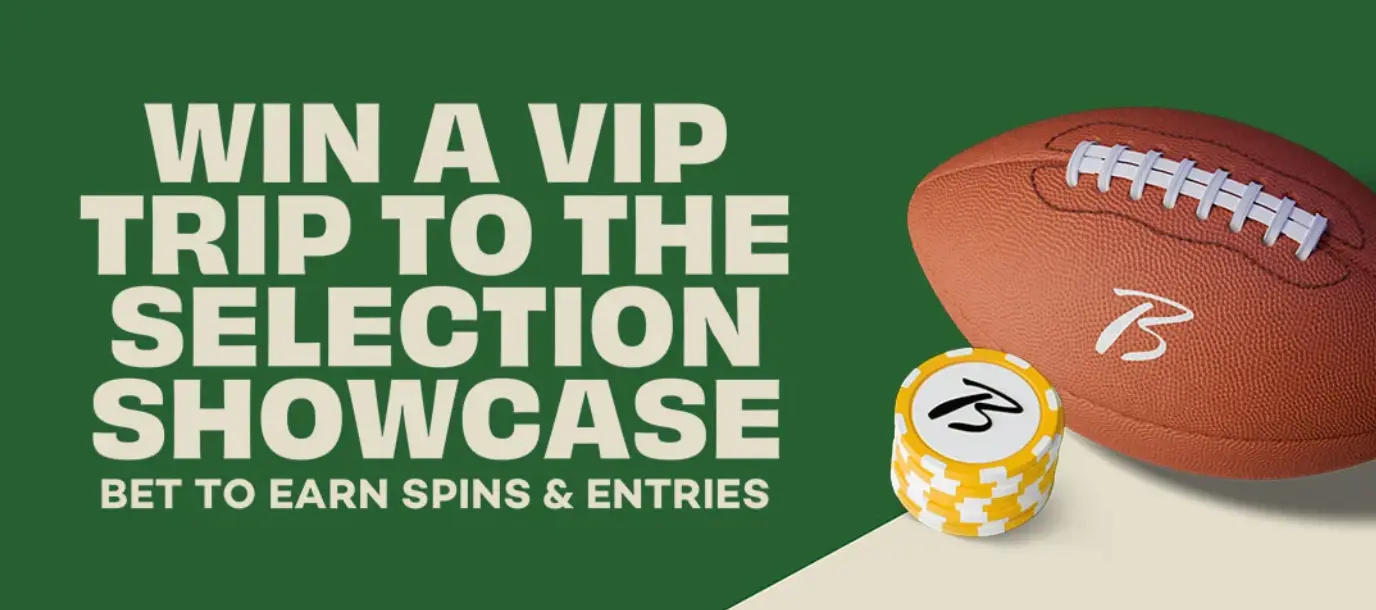 Borgata's Big Game promotion offers players the chance to win two VIP tickets to the Pro Football Selection Showcase. 