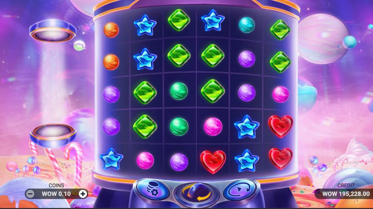 it's not everyday that the planets align, so you have to celebrate with sweepstakes casino games like Candy Dreams: Sweet Planet, which is shown in this image.