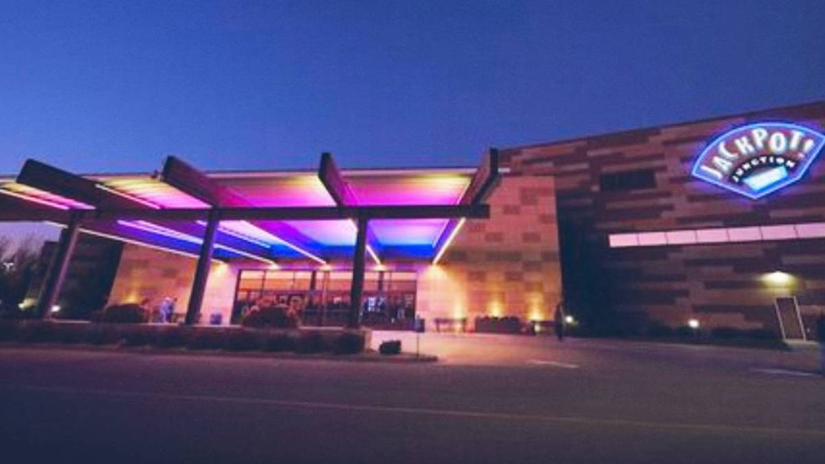 a picture of the exterior of the Jackpot Junction casino (Lower Sioux Indian Community, Minnesota), which was hit by a cybersecurity attack last spring.