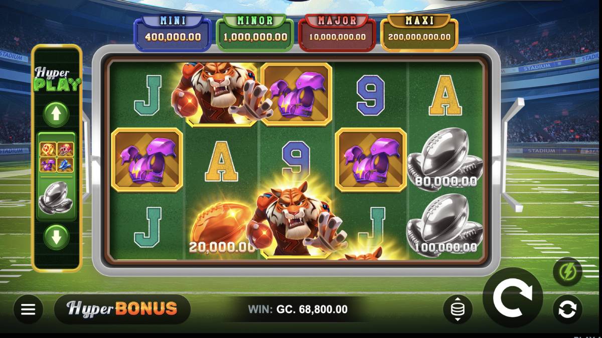 an image of the sweepstakes casino game touchdown thunder.