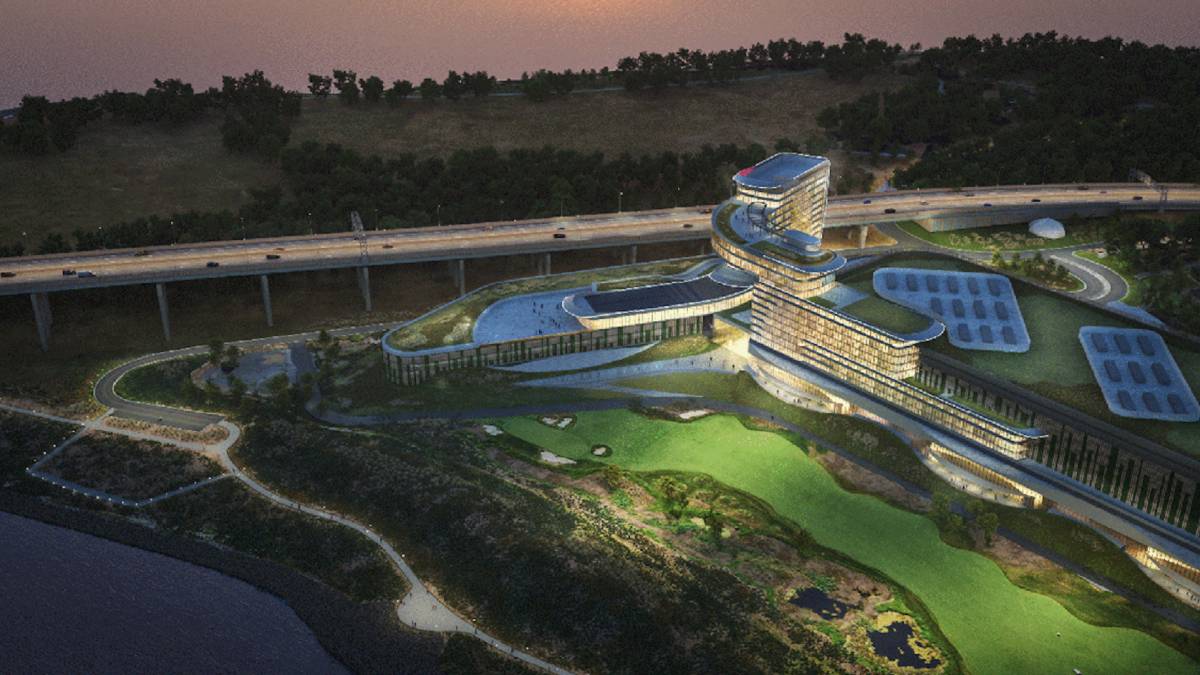 Ferry Point Park (former Trump Links golf course site) in Throgs Neck, Bronx. Bally’s recently closed on ~16–20 acres for $157 million